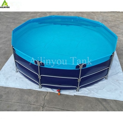 Customized durable  Indoor and outdoor pvc tarpaulin tanks aquaculture equipment for Aquaculture farm