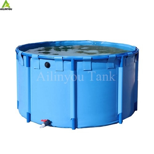 Hot Selling Plastic Fish Tanks Foldable Pvc Tarpaulin Fish Farming Pond Tank