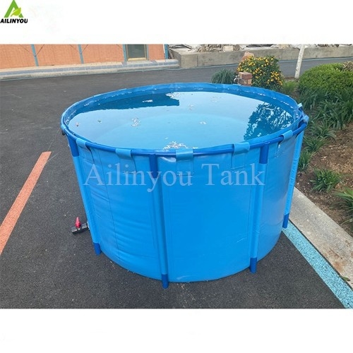 Factory Direct Sale Foldable Pvc Tarpaulin Fish Farming Pond Tank