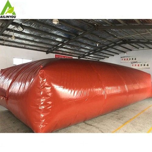 China Factory  PVC Red  Mud PVC 50m3 Biogass Digester Bag Portable Digester Biogas  biogas storage system