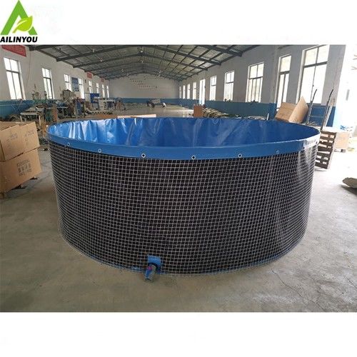 Collapsible pvc tarpaulin ras fish farming equipment aquaculture tank