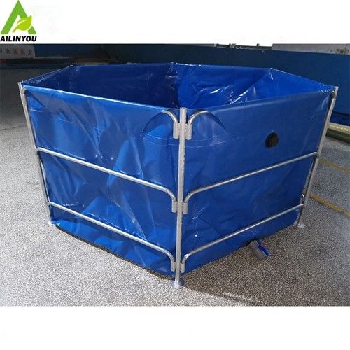 High quality 1000 L to 500000 Liters  foldable  fish farming tanks for outdoor and indoor
