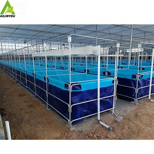 Aquaculture Big Biofloc Fish Tank Suppliers PVC Tarpaulin Round Fish Tank Shrimp Pond
