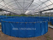 collapsible galvenized steel frame fish pond Pvc tarpaulin plastic fish pool aquaculture tank fish farm supplier