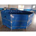 Flexible biofloc pvc fish farming tank Pvc Canvas Fish Tank Farming Round Fish Pond Tank Tarpaulin supplier