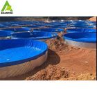 Hot Sale Collapsible PVC Tarpaulin Fish Farming Tanks Indoor Outdoor Biofloc Equipemnt Ponds for RAS Catfish  Tilapia Fa supplier