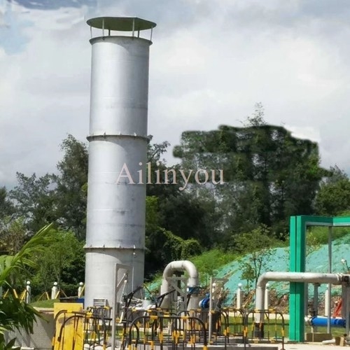 50m3/h ~2000m3/h Enclosed Gas Flare / Gas Torch For Biogas Plant Excess Gas Combustion
