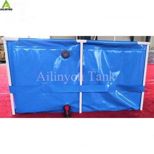 Hot-dip galvanized steel support PVC lined liner for tilapia farming professional fish tank