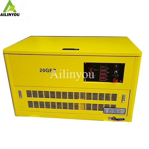 Ailinyou  Factory  Custom-Made Double Fuel Biogas and Gasoline  Generator for power generation 20KVA