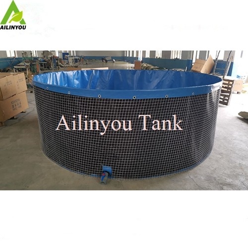 Customized Portable Collapsible PVC Tarpaulin Fish Pond or Fish Farming Tank lobster farming