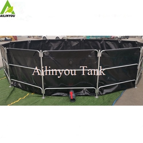 Customized Portable Collapsible PVC Tarpaulin Fish Pond or Fish Farming Tank lobster farming