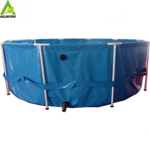 collapsible tarpaulin fish tank 5000 Liters aquaponics fish tank for fish breeding