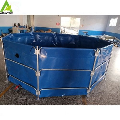 Durable Foldable Square PVC Tarpaulin Fish Farming Pond Tank Biofloc Tank Price