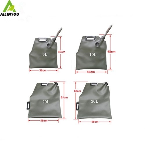 light and easy Portable  5L 10L 20L  Military Green Gasoline Fuel Tank Petrol 5 Gallon Gal Oil Jerry Can